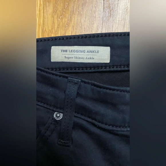 Adriano Goldschmied AG Jeans The Legging Ankle Black Size 28R - Picture 3 of 11